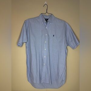 Ralph Lauren Light Blue Plaid Button Down Shirt